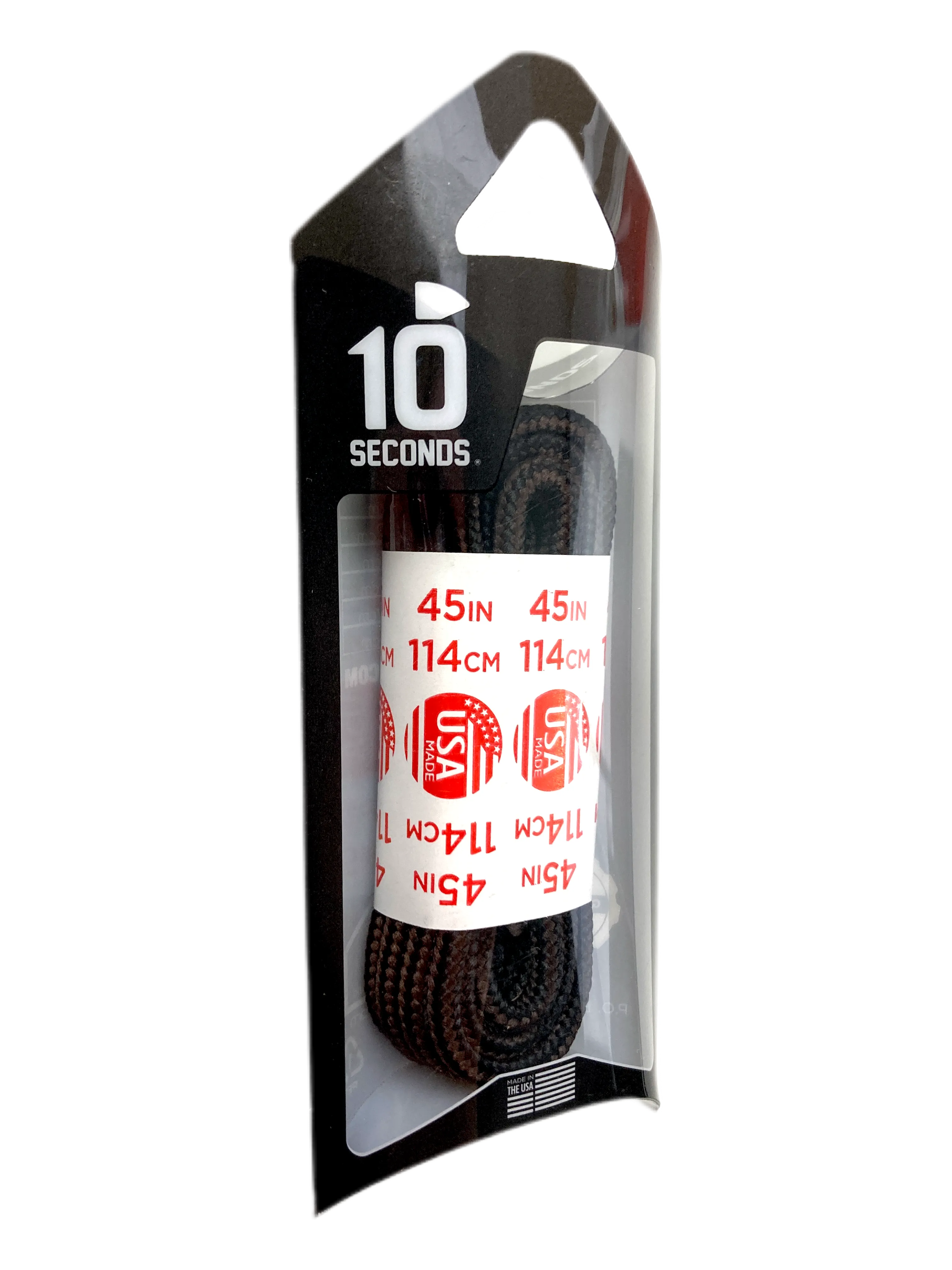 10 Seconds ® Athletic Hiker Laces | Black/Brown