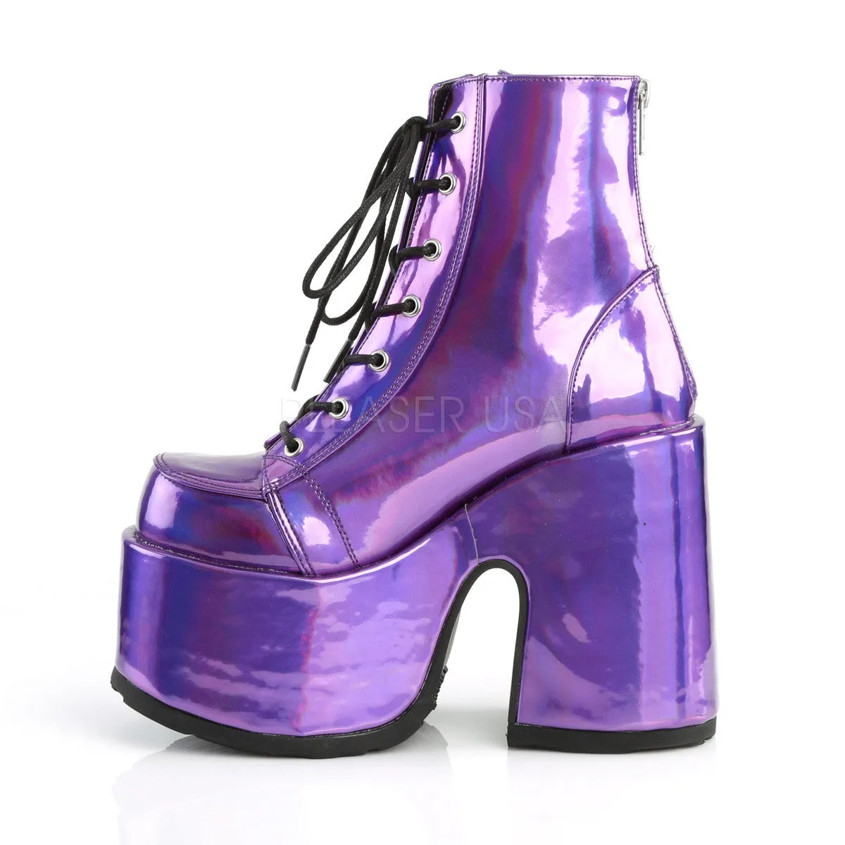 5 Inch Heel CAMEL-203 Purple Hologram