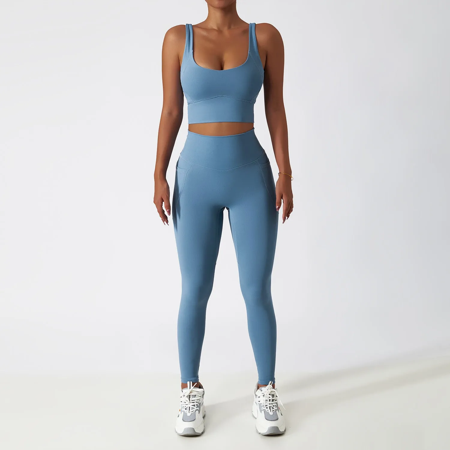 Breathable cloud-sensing long workout Sets