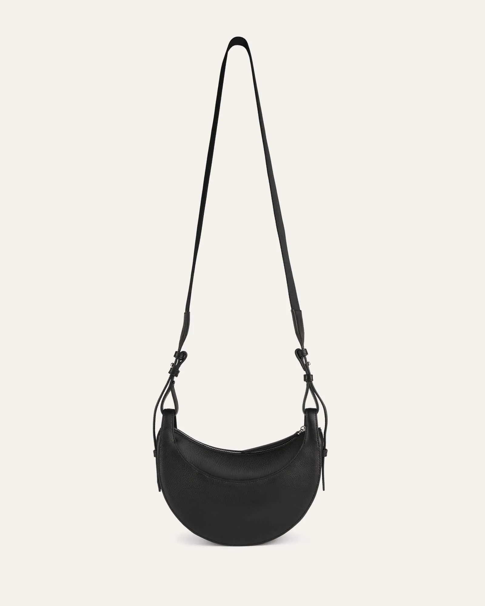 CATO SHOULDER BAG BLACK LEATHER