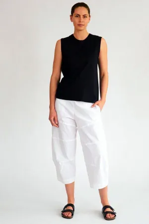 Cropped Tuscan Pant In White F65 1514 by Mela Purdie