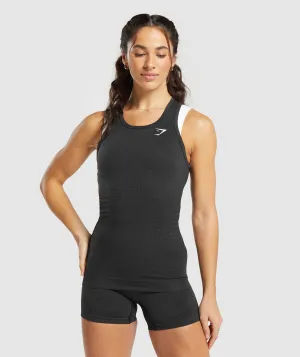 Gymshark Vital Seamless Tank - Black Marl