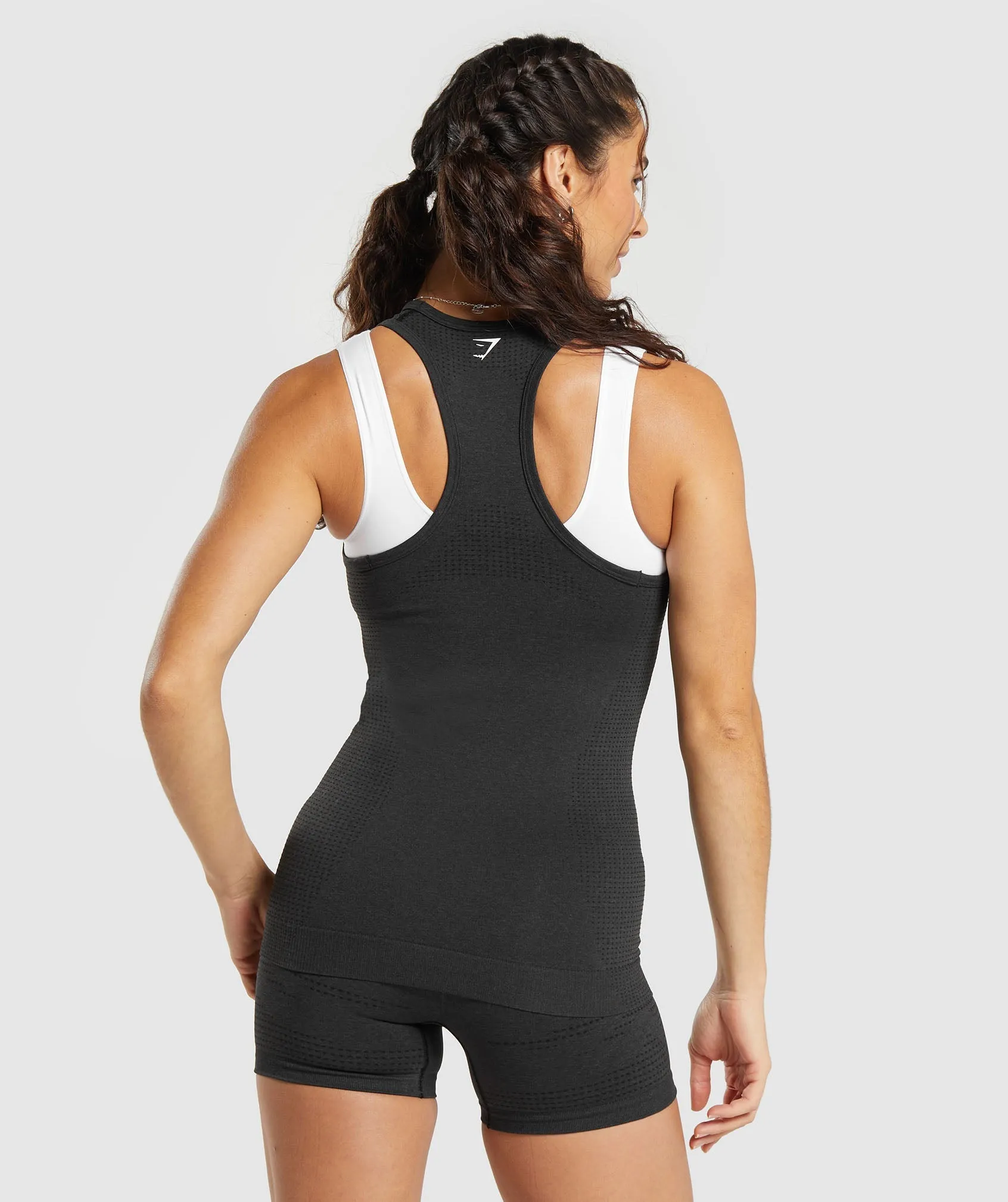 Gymshark Vital Seamless Tank - Black Marl