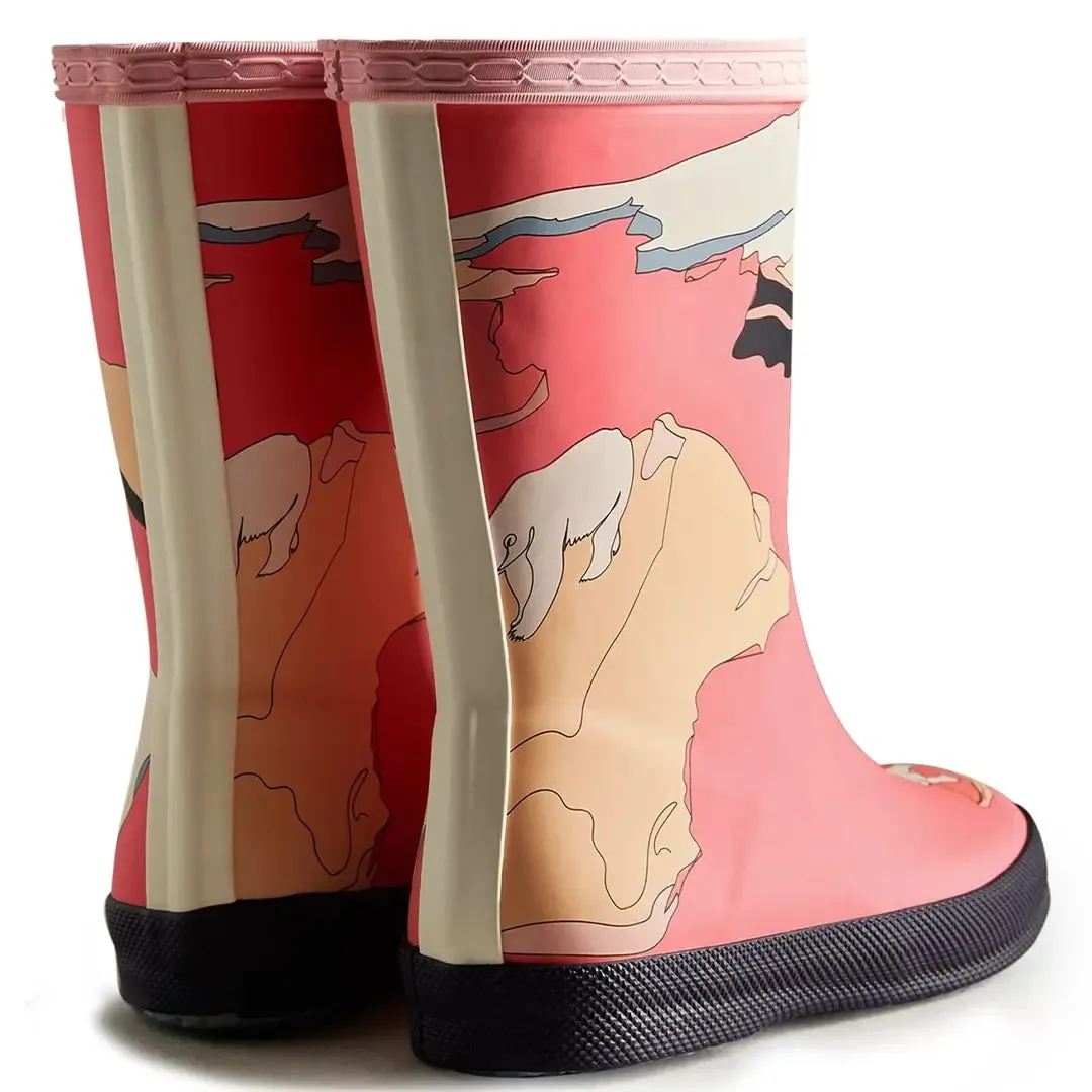 Iceberg Children's Wellington Boots - Pink by Hunter