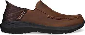 MEN'S SKECHERS SLIP-INS RELAXED FIT PARSON - OSWIN  | DARK BROWN