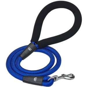 Nylon Dog Rope Leash with Neoprene Handle for Girl Boy, 4ft, Blue Pink