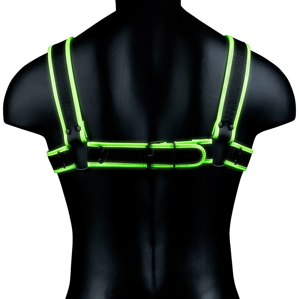 Ouch! Glow In the Dark Bulldog Harness /XL