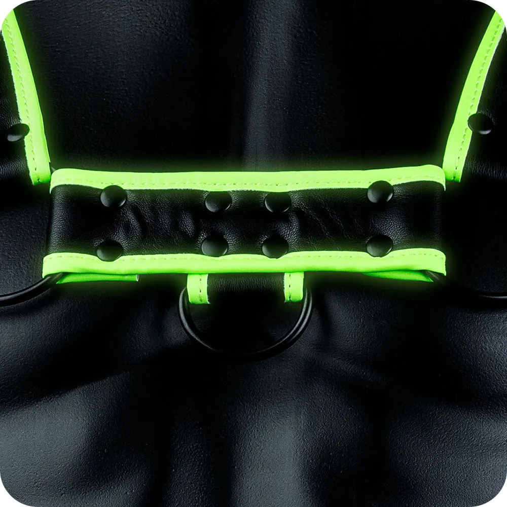 Ouch! Glow In the Dark Bulldog Harness /XL