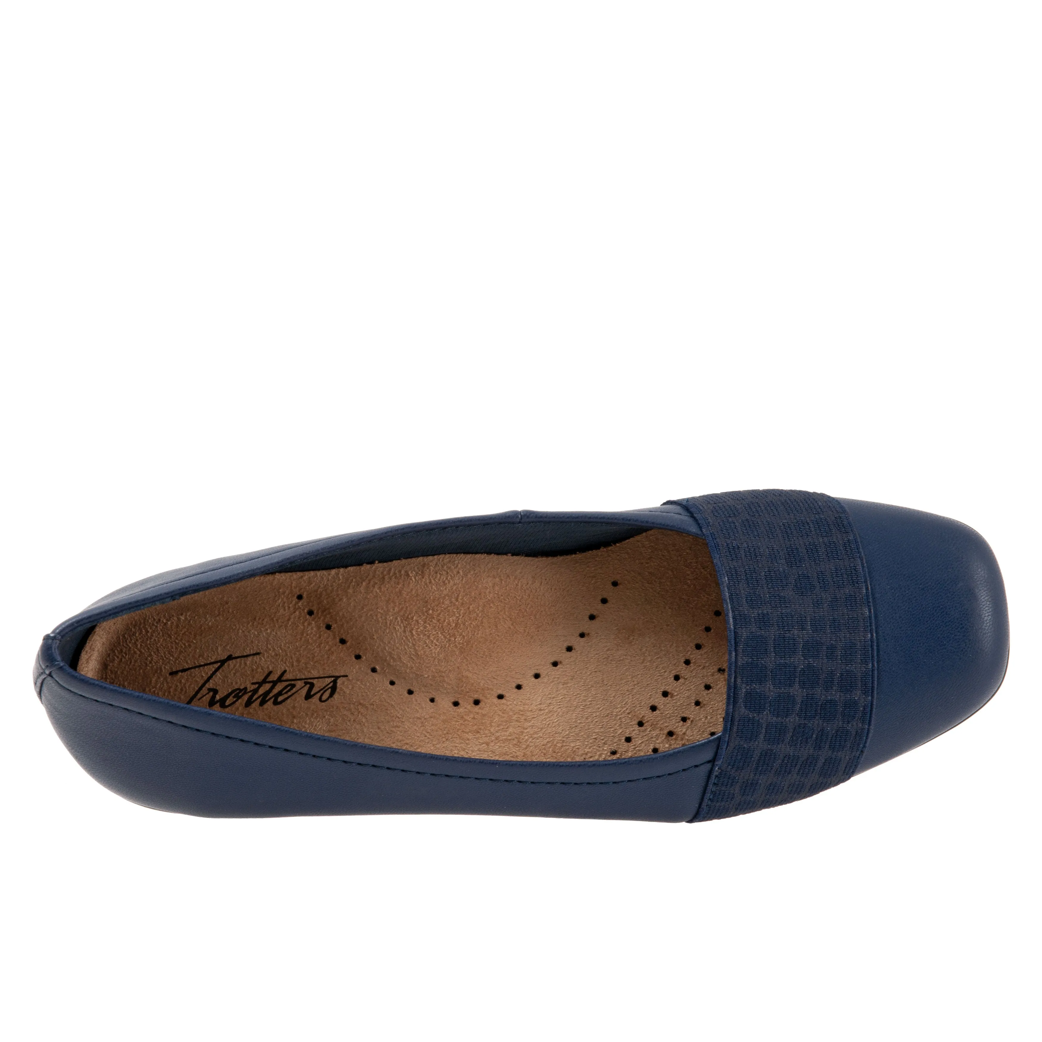 Samantha 400 Navy Ballet Flat Shoes