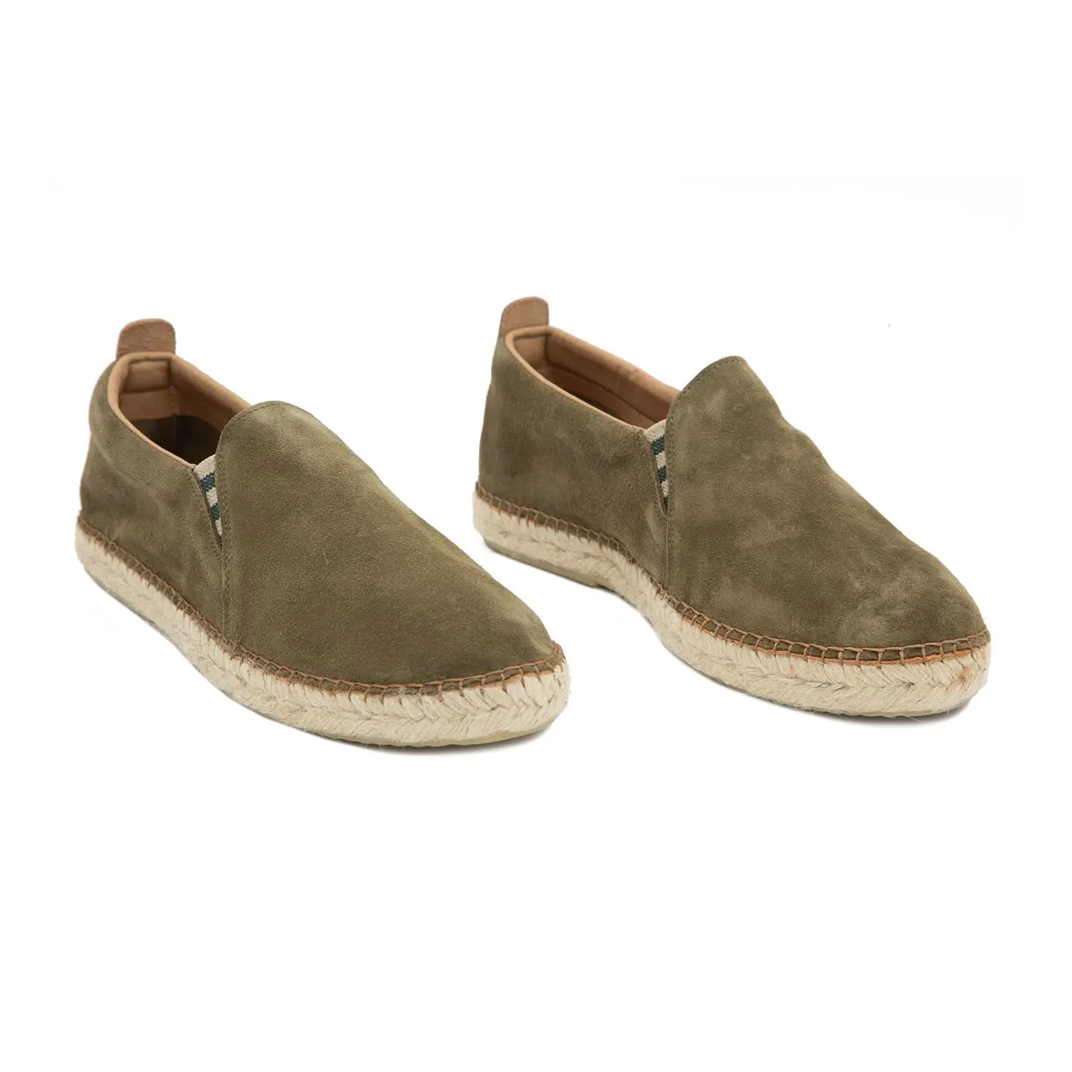 Split Leather Flat Espadrille for Men - Marti