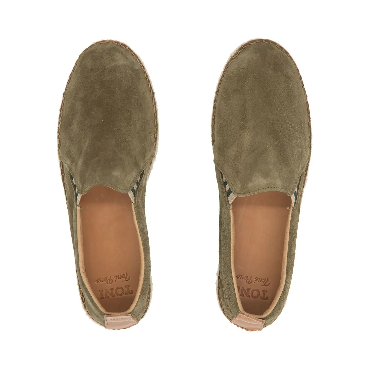 Split Leather Flat Espadrille for Men - Marti