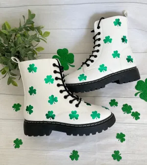 ST.Patrick's Day Combat Boots