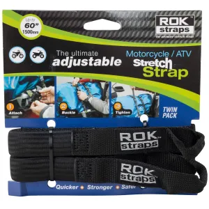 The Ultimate Adjustable Cargo Straps Twin Pack - 18"-60" x 1" - Black