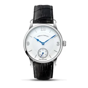 TRADITUM VINTAGE STYLE DRESS WATCH WHITE