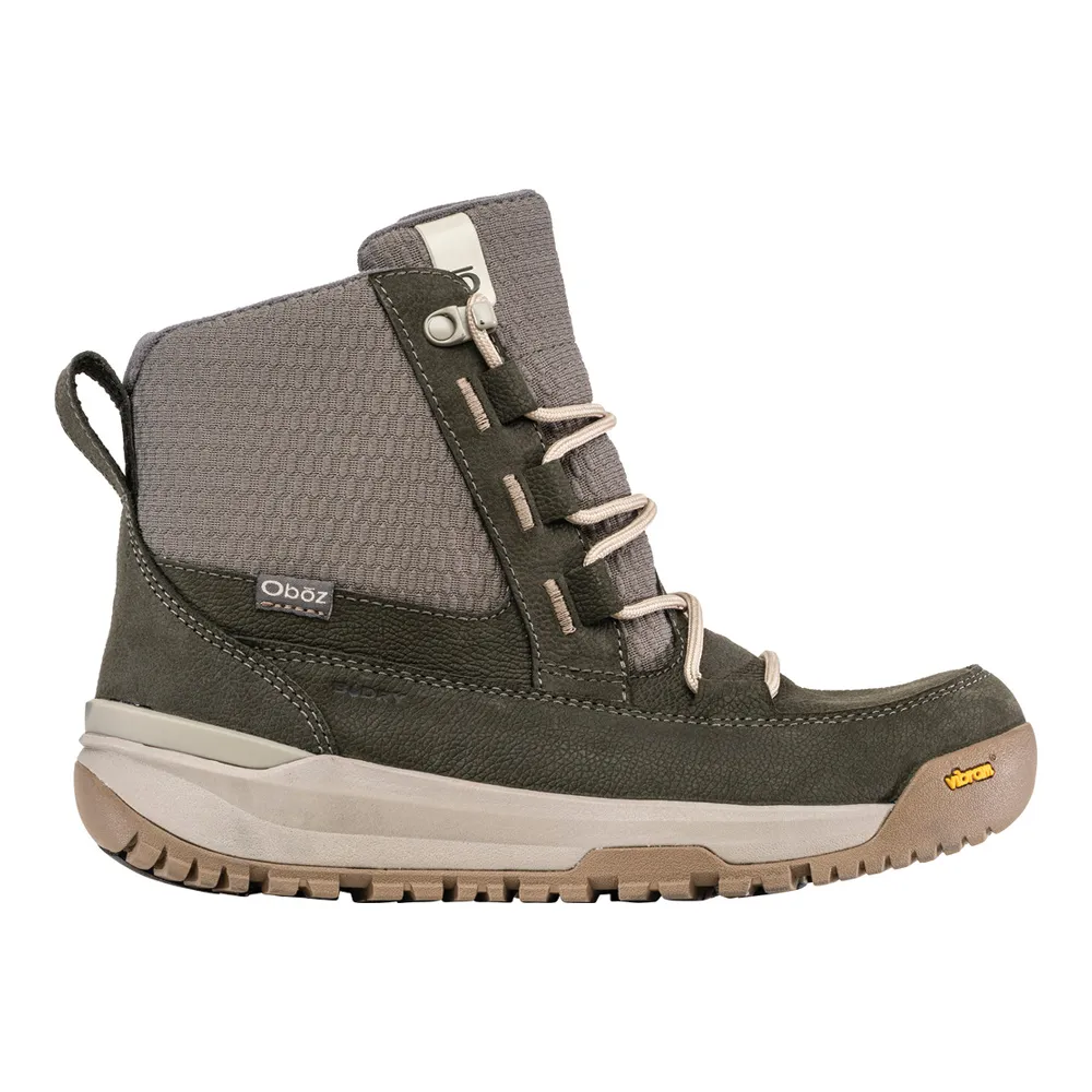 Women's Oboz Jourdain Mid Insulated Waterproof Color: Olive Branch